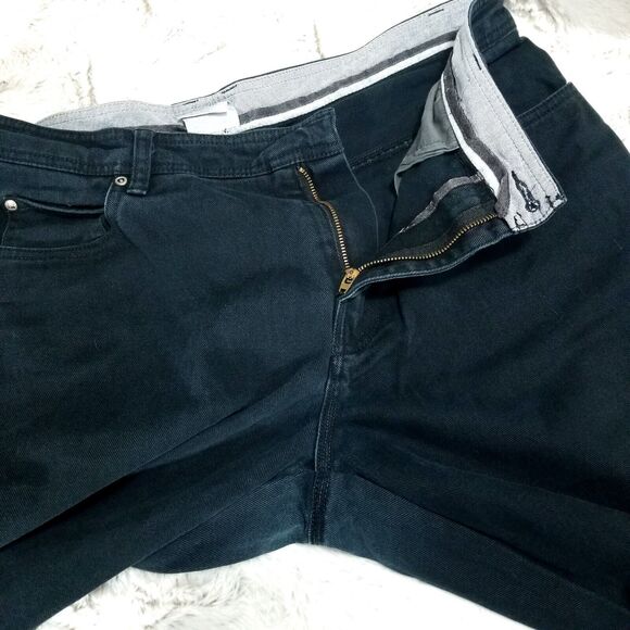 Columbia Jeans Mens 36×32 Black Slim Fit Dark Wash Denim - Picture 7 of 14